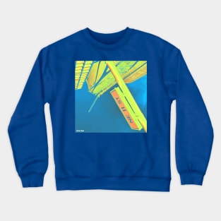 miami street design in color sky Crewneck Sweatshirt